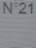 Thumbnail for your product : N°21 Stripes Logo Cotton Jersey T-Shirt