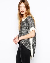 Thumbnail for your product : By Zoé Sleeveless Oversized Sweater with Dipped Back