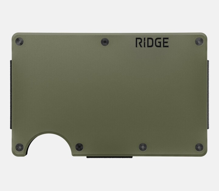 the Ridge Ridge Wallet - Matte Olive - Cash Strap