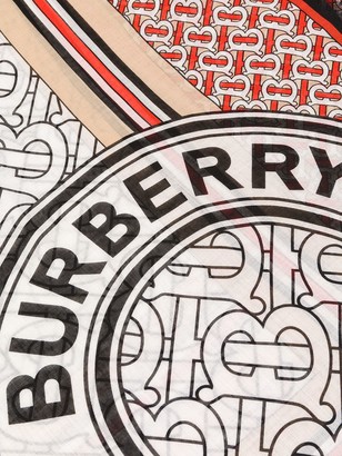 Burberry Monogram Print Scarf