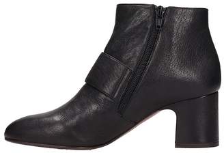 Chie Mihara Black Leather Ankle Boots