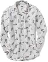 Thumbnail for your product : Old Navy Patterned Boyfriend Tunic Shirt for Girls