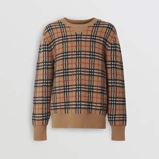 Burberry Vintage Check Cashmere Jacquard Sweater