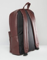 Thumbnail for your product : ASOS Backpack In Burgundy With Gold Emboss