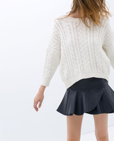 Thumbnail for your product : Zara 29489 Poplin Mini Skirt