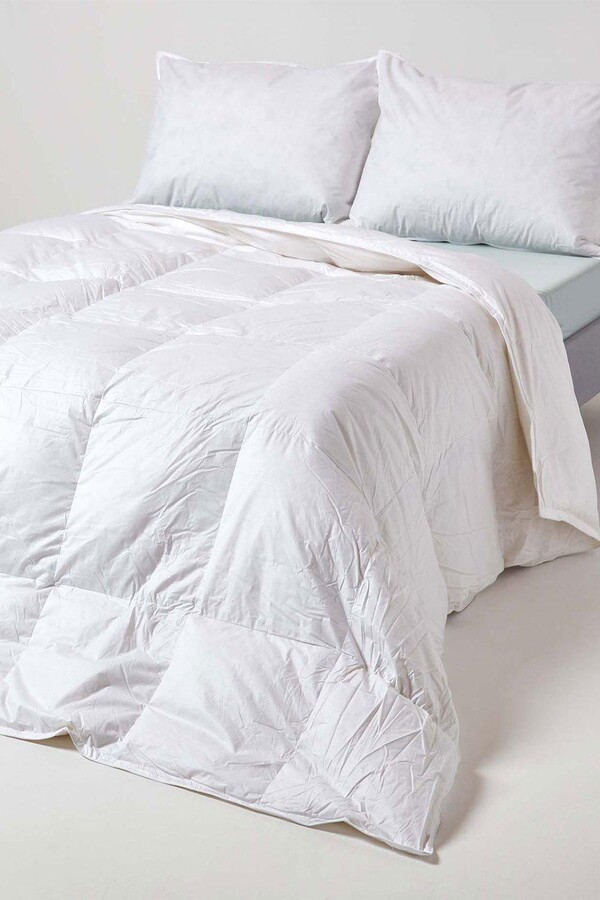 Homescapes Luxury White Duck Down 4.5 Tog Summer Duvet ShopStyle