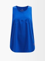 Thumbnail for your product : adidas by Stella McCartney Truestrength Abstract-print Tank Top - Blue