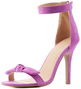 Charlotte Russe Knotted Two-Piece Dress Sandals