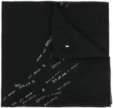 Thumbnail for your product : Saint Laurent large writings print scarf