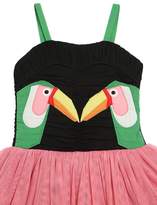 Thumbnail for your product : Stella McCartney Kids Toucan Stretch Tulle Dress W/ Wings
