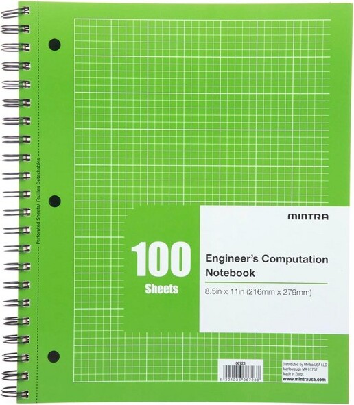 Mintra EngineerNotebook.(EngineerNotebook,1Pack)