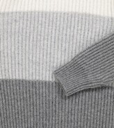Thumbnail for your product : BRUNELLO CUCINELLI KIDS Colorblocked wool, cashmere and silk sweater