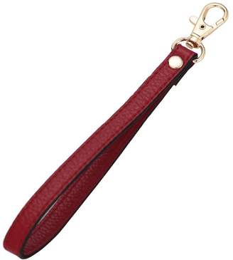 SeptCity Wristlet KeyChain Cellphone Leather Hand Strap with Golden Lock
