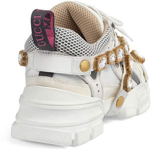 Gucci Flashtrek Tonal Hiker Sneaker With Chain Strap