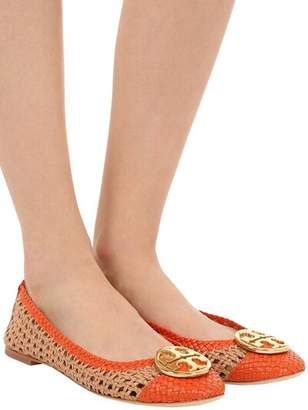 Tory Burch 10MM CHELSEA WOVEN LEATHER BALLERINAS