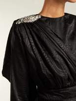 Thumbnail for your product : Dodo Bar Or Grace Peplum Satin Top - Womens - Black