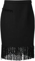 Thumbnail for your product : Adam Lippes fringed pencil skirt