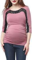 Thumbnail for your product : Kimi and Kai Bernadette Lace Detail Maternity Top