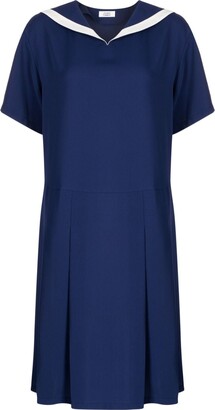 STUDIO TOMBOY Sailor-Collar Short-Sleeve Dress - ShopStyle