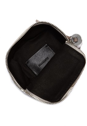 AllSaints Pearl Leather Cube Coin Purse