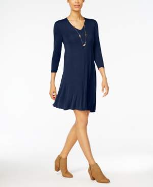 Style&Co. Style & Co V-Neck Swing Dress, Created for Macy's