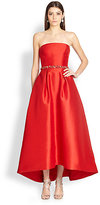 Thumbnail for your product : Monique Lhuillier Strapless Beaded-Waist Gown