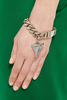 Thumbnail for your product : Givenchy Shark Tooth bracelet in pale gold-tone and palladium-tone brass