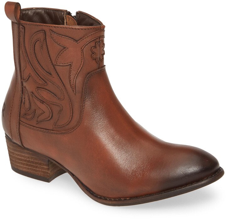 ROAN Elsia Western Leather Bootie 