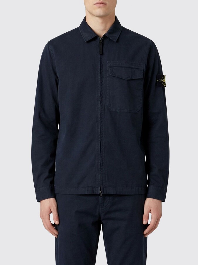 Stone Island Jacket Men color Blue