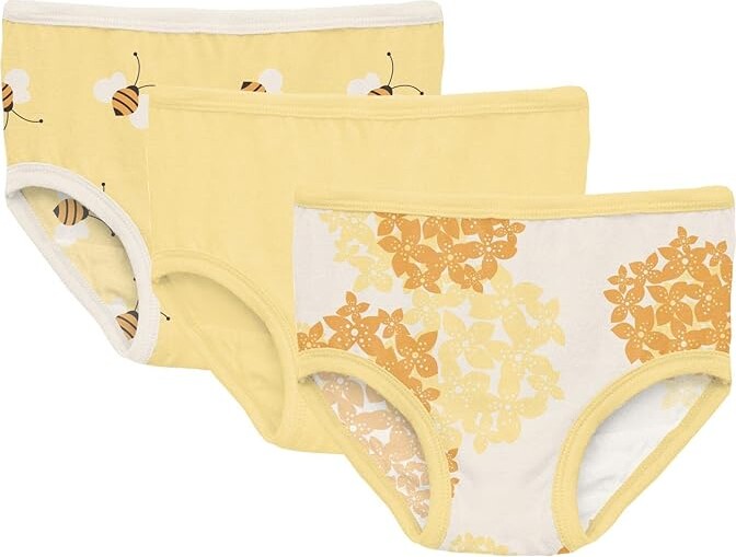 Toddler Underwear Girls Panties Set Set of 3 Panties Floral
