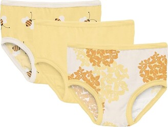 Kickee Pants Kids Print Underwear Set 3-Pack (Big Kids) (Wallaby  Bees/Wallaby/Wallaby Hydrangea) Girl's Underwear - ShopStyle
