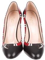 Thumbnail for your product : Gucci Leather Kingsnake Pumps