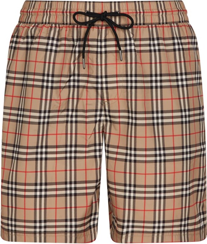 Burberry Small Scale Check Drawcord Swim Shorts - ShopStyle