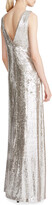 Thumbnail for your product : Halston Bianca Sequin Deep V-Neck Gown
