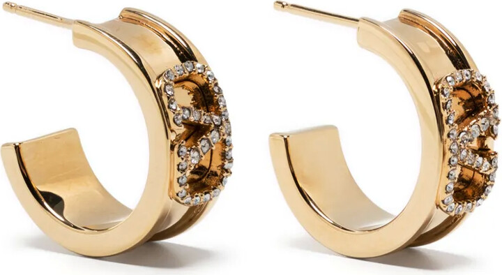 Valentino Garavani VLogo crystal-embellished earrings