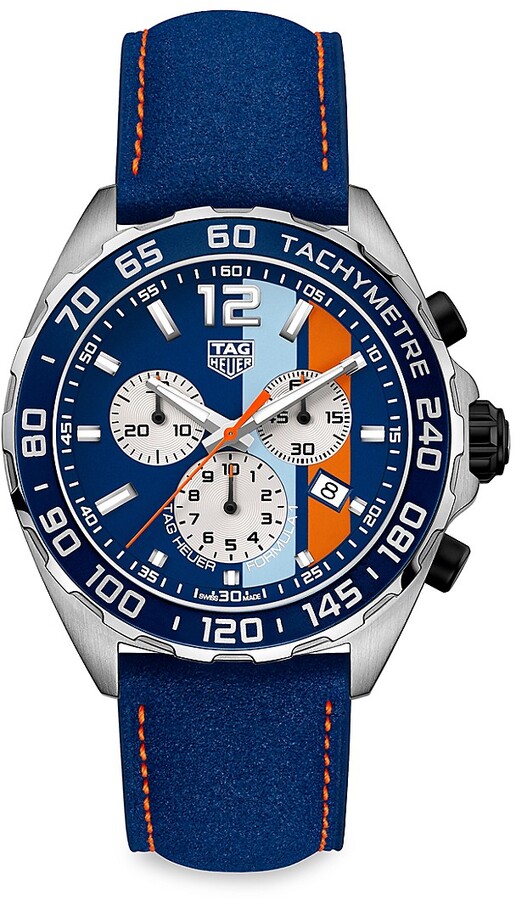Tag Heuer Formula 1 Special Edition 43MM Stainless Steel & Leather
