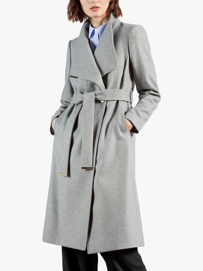 gray wool jacket womens