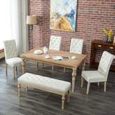 Thumbnail for your product : Bungalow Rose Kenleigh 6 Piece Dining Set Color: Blue