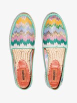 Thumbnail for your product : Missoni Green Multicoloured Patterned Canvas Espadrilles