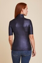 Thumbnail for your product : Majestic Soft Touch Metallic Elbow Slv Turtleneck - Green