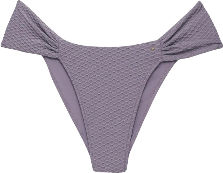 Anine Bing Naya honeycomb-effect bikini bottoms