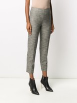 Thumbnail for your product : Piazza Sempione Mid-Rise Cropped Houndstooth Trousers