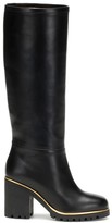 Thumbnail for your product : Charlotte Olympia Barbara leather knee-high boots