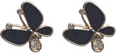 Thumbnail for your product : Wet Seal Rhinestone Butterfly Button Earrings