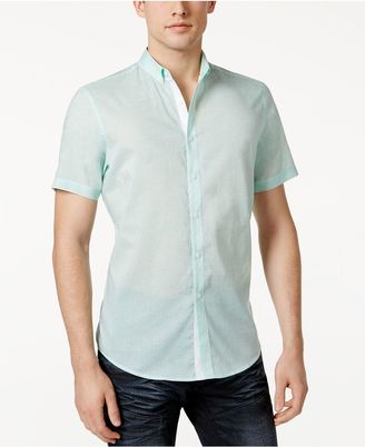 INC International Concepts Men's Micro-Geometric Print Shirt, Created for Macy's