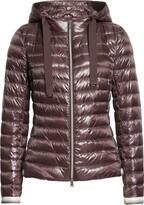 Thumbnail for your product : Herno Classic Metallic Trim Hooded Down Puffer Jacket