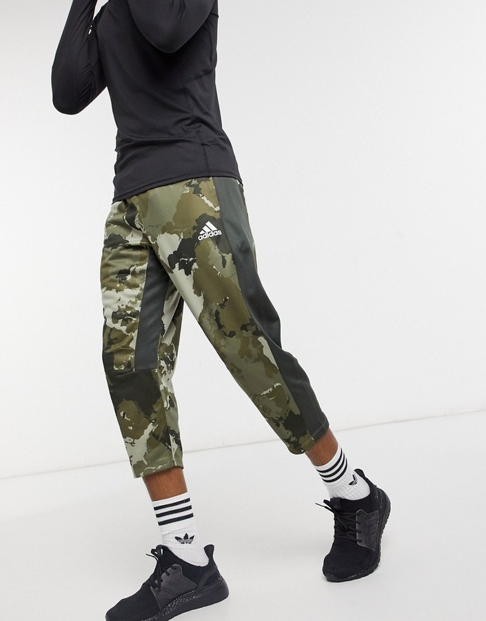 adidas Training camo sweatpants in green - ShopStyle Activewear Pants