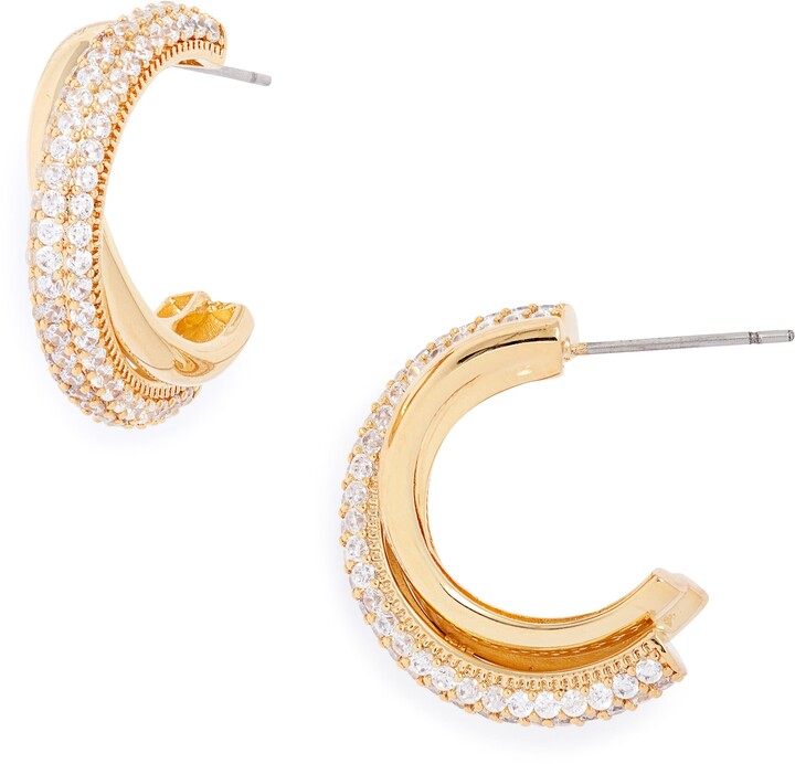 Pave Hoop Earrings | Shop the world's largest collection of 