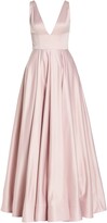 Thumbnail for your product : Mac Duggal Plunging V-Neck Ballgown