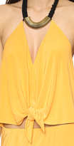 Thumbnail for your product : MISA Convertible Maxi Dress with Necklace